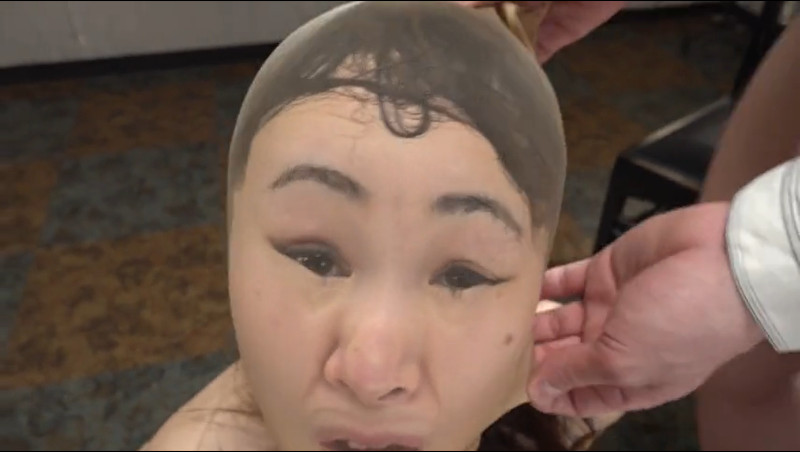 女子アナ 顔面パンスト20