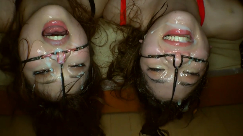 望月あやか 美波沙耶 鼻フック ぶっかけ3