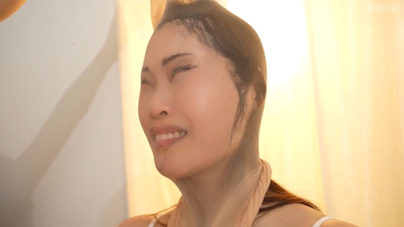 望月あやか 顔面パンスト