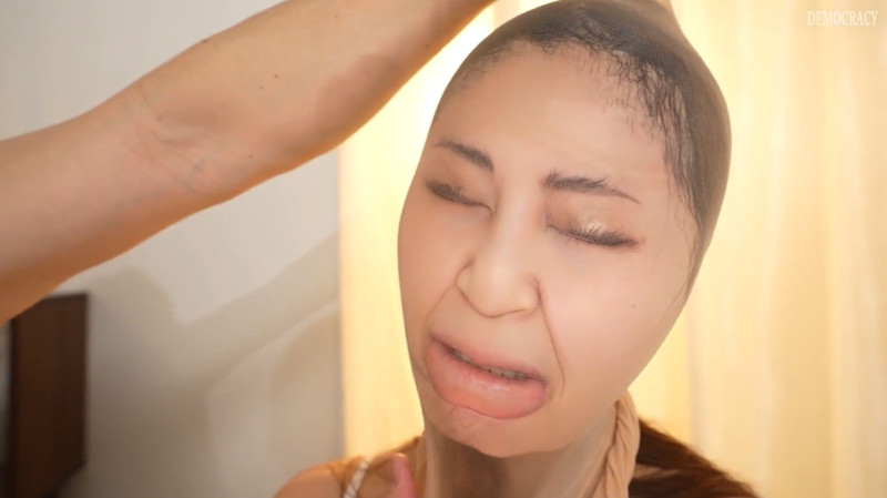 望月あやか 顔面パンスト3