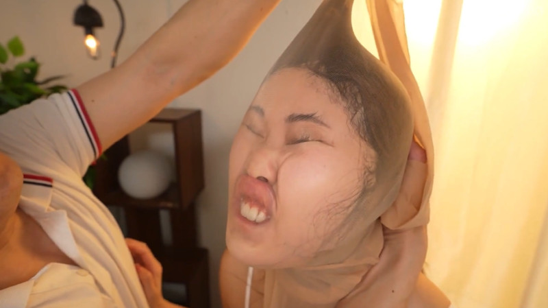 望月あやか 顔面パンスト5