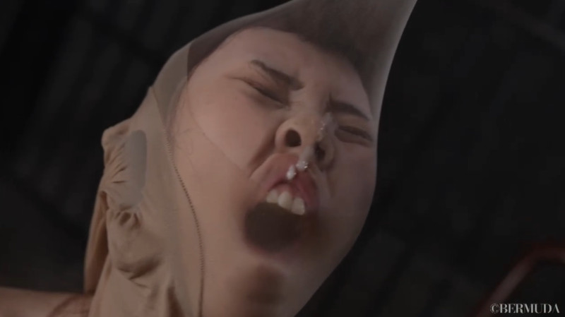 竹内夏希 顔面パンスト ぶっかけ3