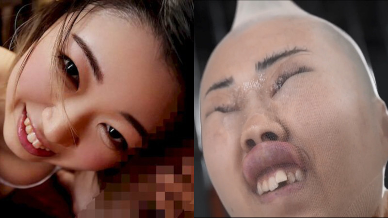 AVデビュー作品で頭を剃られ丸坊主に！しかも顔ストまで…