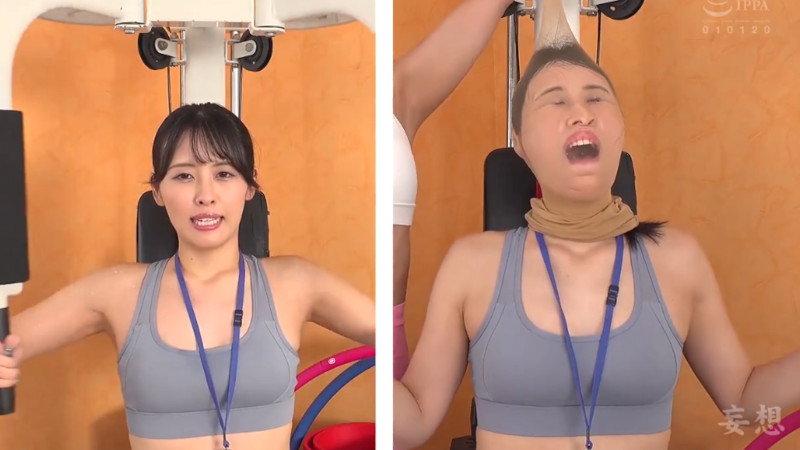 2顔面ギャップ 祈山愛 顔面パンスト