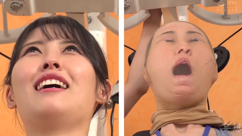 2顔面ギャップ 祈山愛 顔面パンスト2