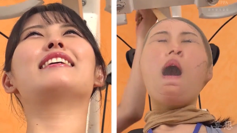 美人インストラクター 顔面パンスト 2画面ギャップ3