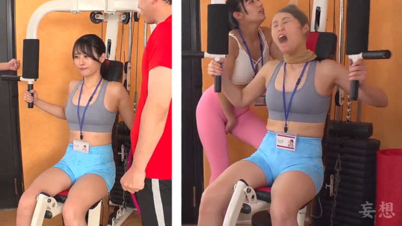 美人インストラクター 顔面パンスト 2画面ギャップ5