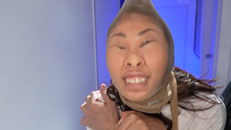 佐久間楓 顔面パンスト