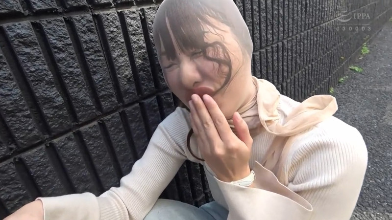 水川潤 野外 顔面パンスト