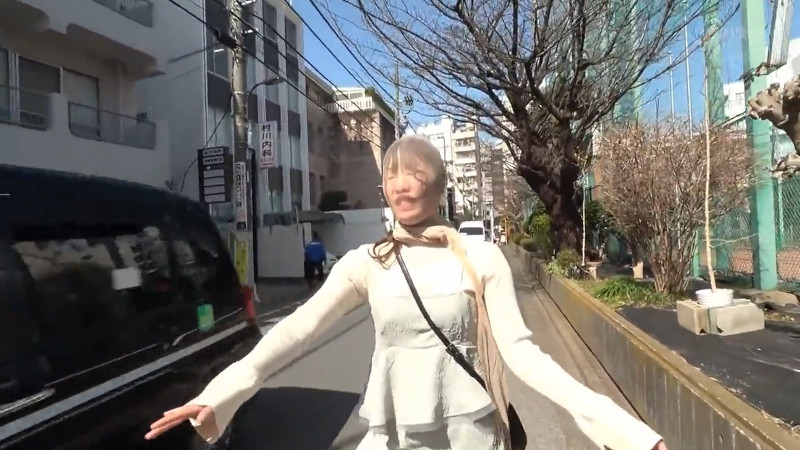 水川潤 野外 顔面パンスト4