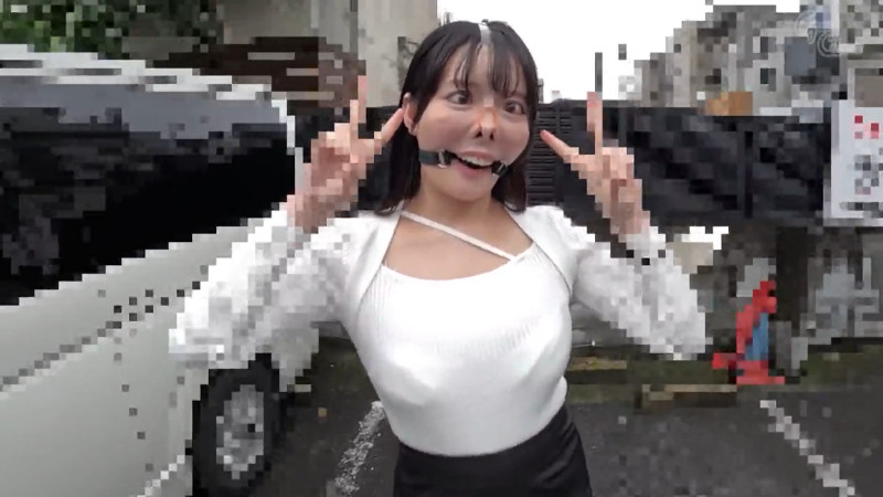 宇佐美みおん 鼻フック ボールギャグ 野外散歩