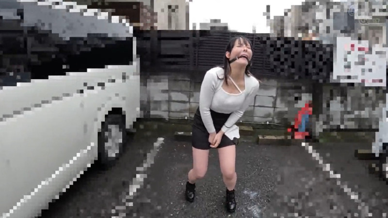 宇佐美みおん 鼻フック ボールギャグ 縁覚バイブ 野外散歩