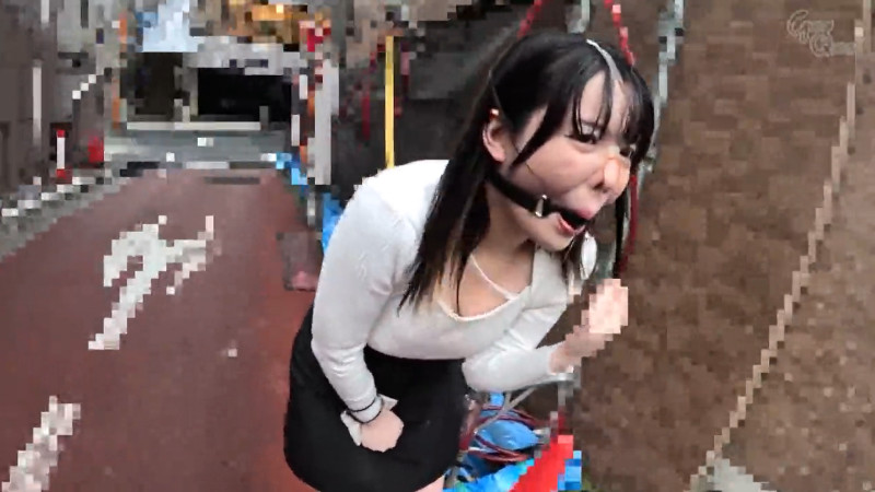 宇佐美みおん 鼻フック ボールギャグ 縁覚バイブ 野外散歩2