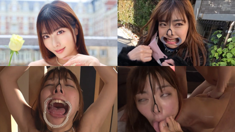 水川潤の鼻フック2選！極上美女のぶっ壊れた顔面がたまらない